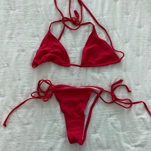 Red bikini only worn once.